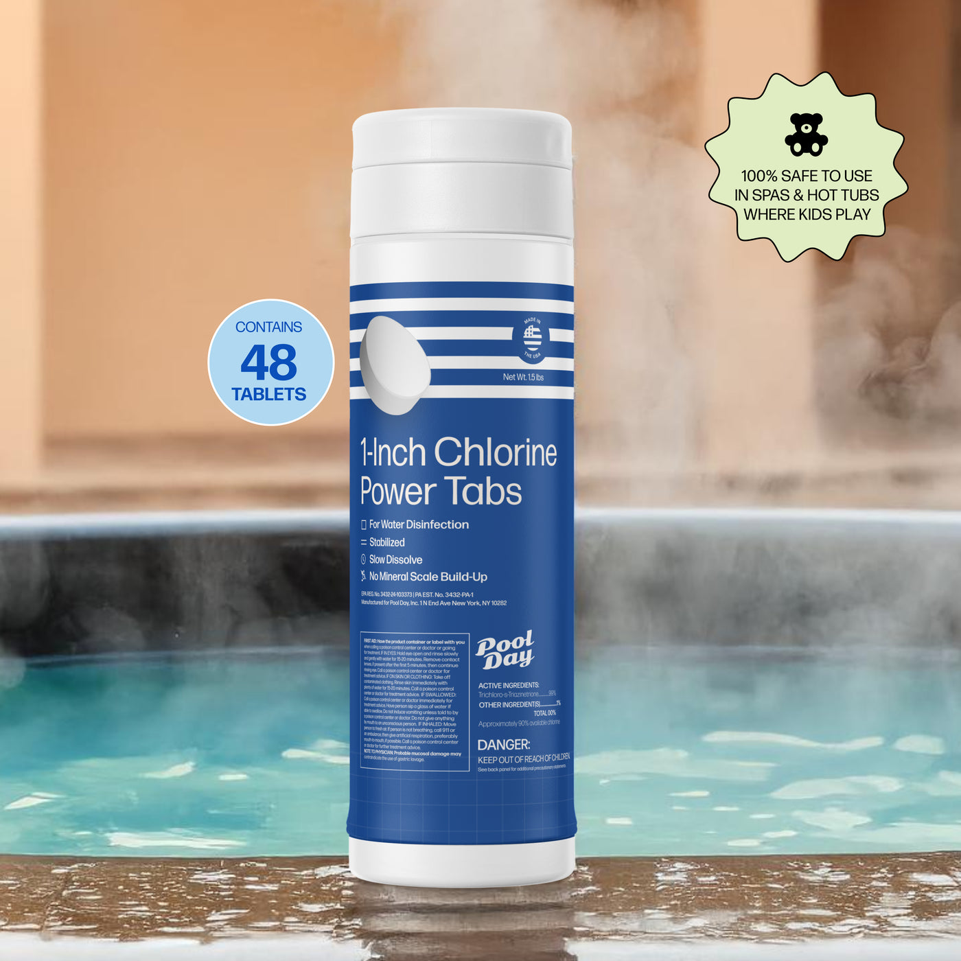 1-Inch Chlorine Tabs (for Spas)